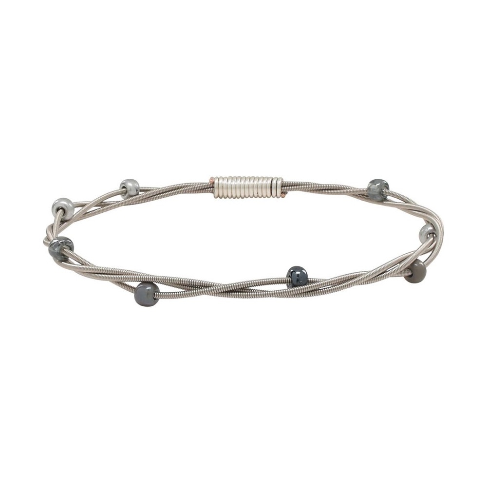 11:11 Stack ‘Em Up Beaded Guitar String Bangle